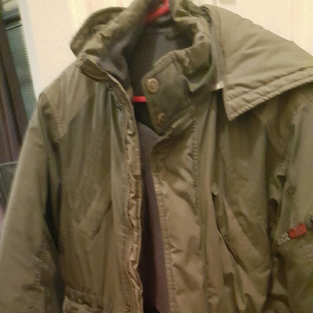 Army green winter jacket